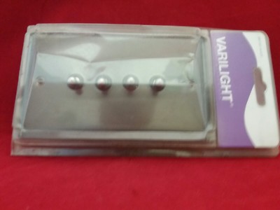 VARILIGHT XRT9 4G 4GANG 10AMP KIPPSCHALTER PLATTE ZINNOPTIK