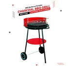 Portable Round Black Charcoal Barbeque BBQ Grill Outdoor Garden Patio Cooking