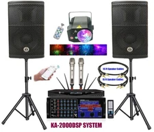 Complete Karaoke System 3000W via Unlimited Youtube Songs by Iphone & Android PC