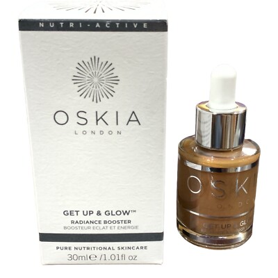 OSKIA London Get Up & Glow Radiance & Energy Booster 1 fl oz .NEW