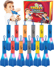 Finger Rockets   Foam Rocket Launcher, Party Favors, High-Flying Air Rockets, Fu