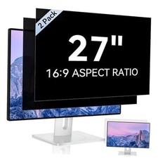  2 Pack 27 Inch Computer Privacy Screen for 16:9 Aspect Ratio 27" 16:9 