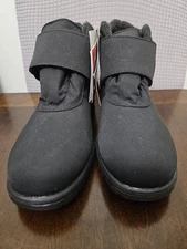 Toe Warmers Canada Boots ACTIVE Low Cut 10 Wide Black Waterproof Hook Loop New