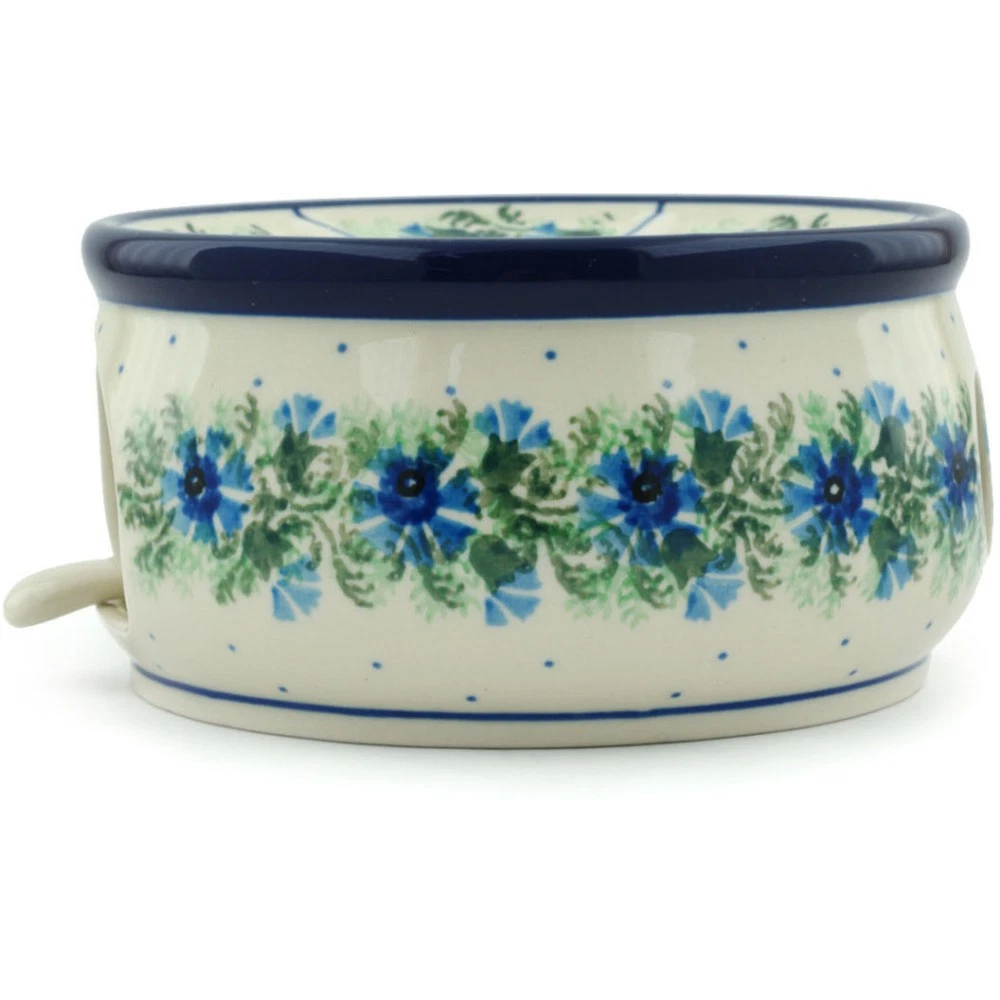 6" Heater with Candle Holder - Blue Bell Wreath - Thumbnail 4