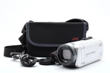 JVC KENWOOD Everio GZ-R400 White Camcorder Video Camera Full HD 40x Zoom w/Bag