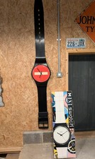 Vintage Swatch Maxi Dont Wall Clock Mgb176 Gb176 Original Box Working Vintage Swatch Maxi Dont Wall Clock Mgb176 Gb176 Original Box Working