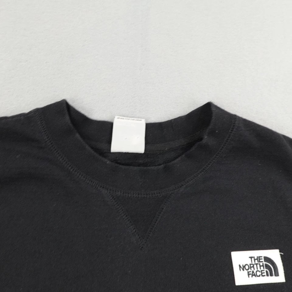 Sudadera North Face para mujer XL negra parche Heritage cuello redondo suéter Foto 2 de 4