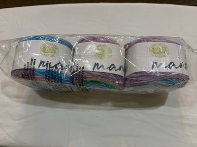 Lion Brand Mandala Balance Color Gradient Yarn DK Acrylic Purple Blue 3 Skeins