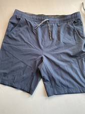 GERRY Men's Pull-On Trail Shorts XL Blue Coal NWT Stretch Hiking Athletic