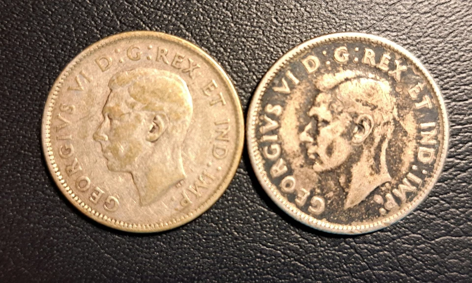 Lot of 11 Silver Canadian Coins, 7 Silver Quarters, 4 Silver Dimes, See Descript - Image 4 of 4