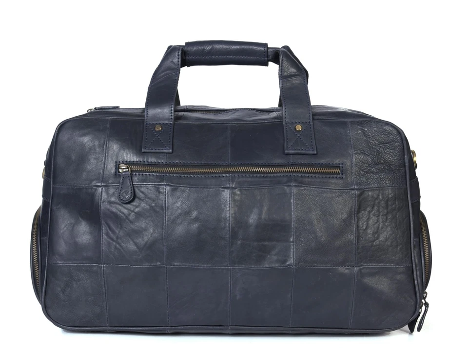 Bolso de Lona de Cuero Aaron para Hombre, 30L Bolsas de Lona para Ropa de Fin de Semana... Foto 2 de 4