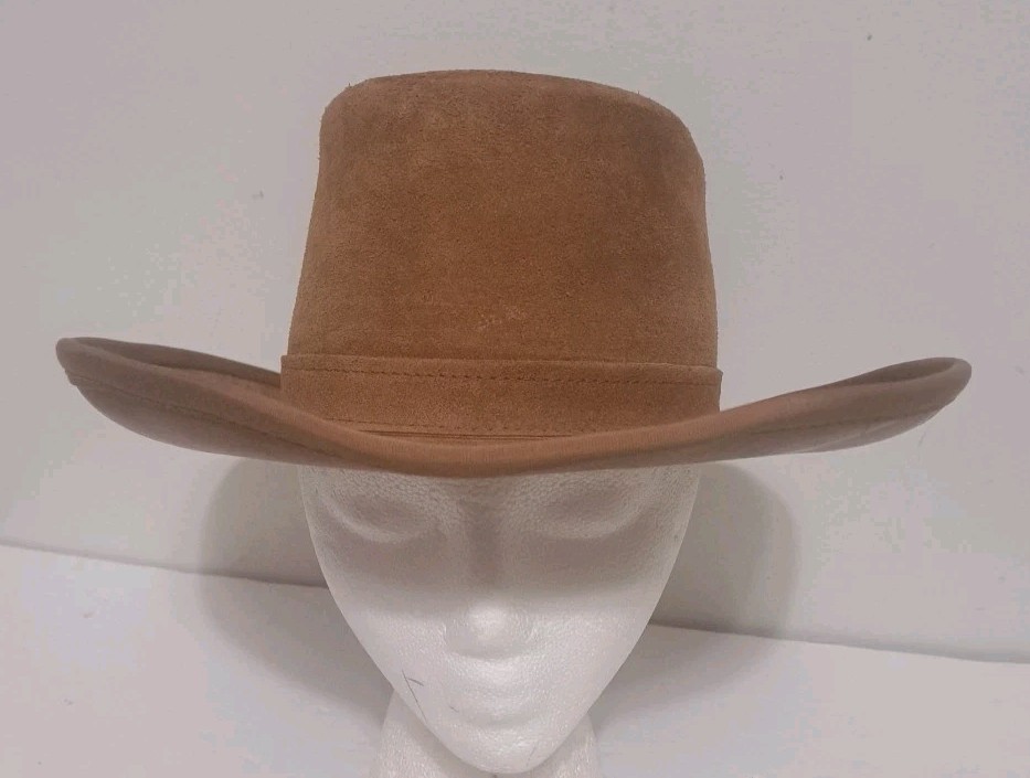 Vintage Skully&rsquo;s by HENSCHEL Suede Cowhide Leather Brown H
