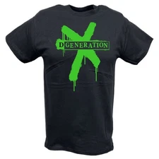 DX D-Generation X Green Splatter Logo Mens T-shirt