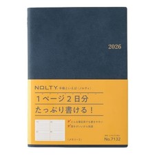 NOLTY 2026 Planner A5 Daily Memory 3 Blue 7132 Starts January 2026