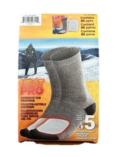Heat Pro Adhesive Toe Warmers Air Activated 5 Hours Heat 30 Pairs Exp 03/2029