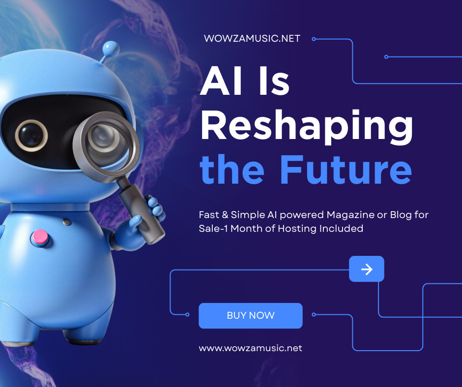 Internet AI powered Magazine Website Business with 1 FREE Month of Hosting