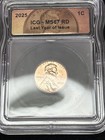 SASA 2025 P D Lincoln Shield Cent Last Year of Issue ICG MS67 RD Coin Set — photo 2