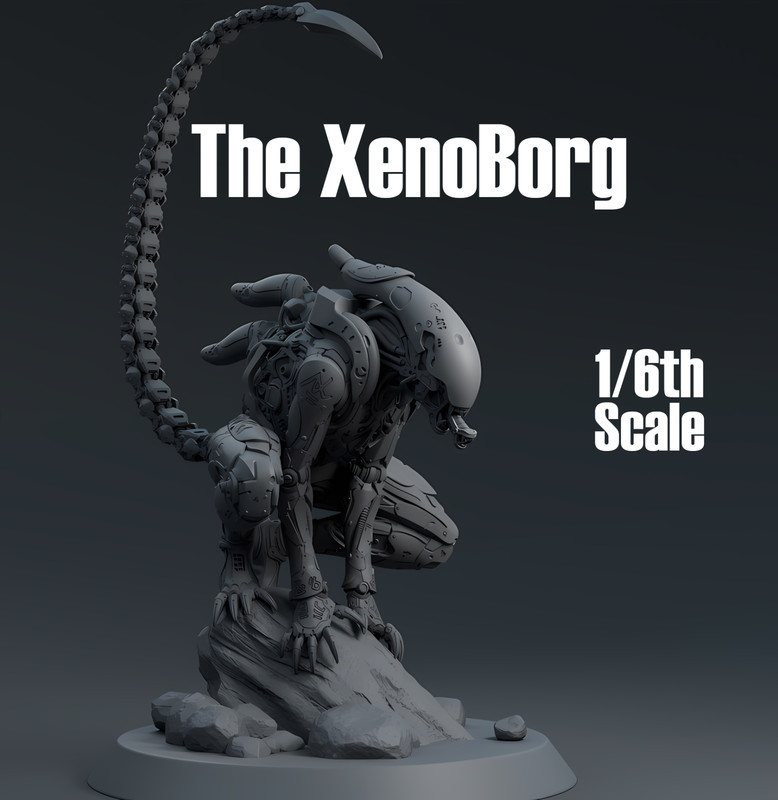 KN3D 1/6 Scale Alien XenoBorg Figure Kit