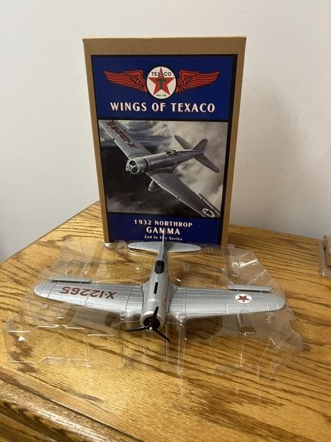 Wings of Texaco 1932 Gamma Die-Cast Metal Locking Coin Bank