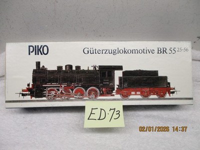 PIKO HO 5/6302 Steam loco & Tender BR55 25-56 DR #553784       ED73