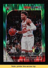 2019 NBA Hoops Premium Stock Green Flash Prizm 43/99 Otto Porter Jr #28 READ wq8