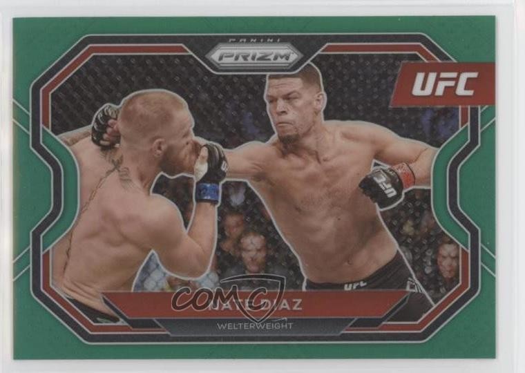2021 Panini Prizm UFC Green Prizm Nate Diaz #115 s5j