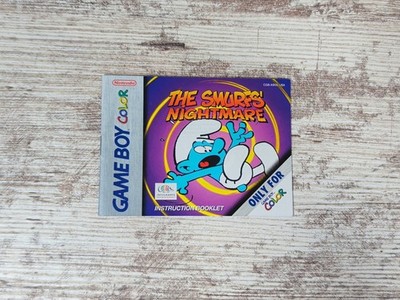 The Smurfs' Nightmare Game Boy Color Manual Only ~ Instruction Booklet