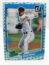 2023 Panini Donruss Eury Perez #54 Rated Rookie Statue Of Liberty Miami Marlins