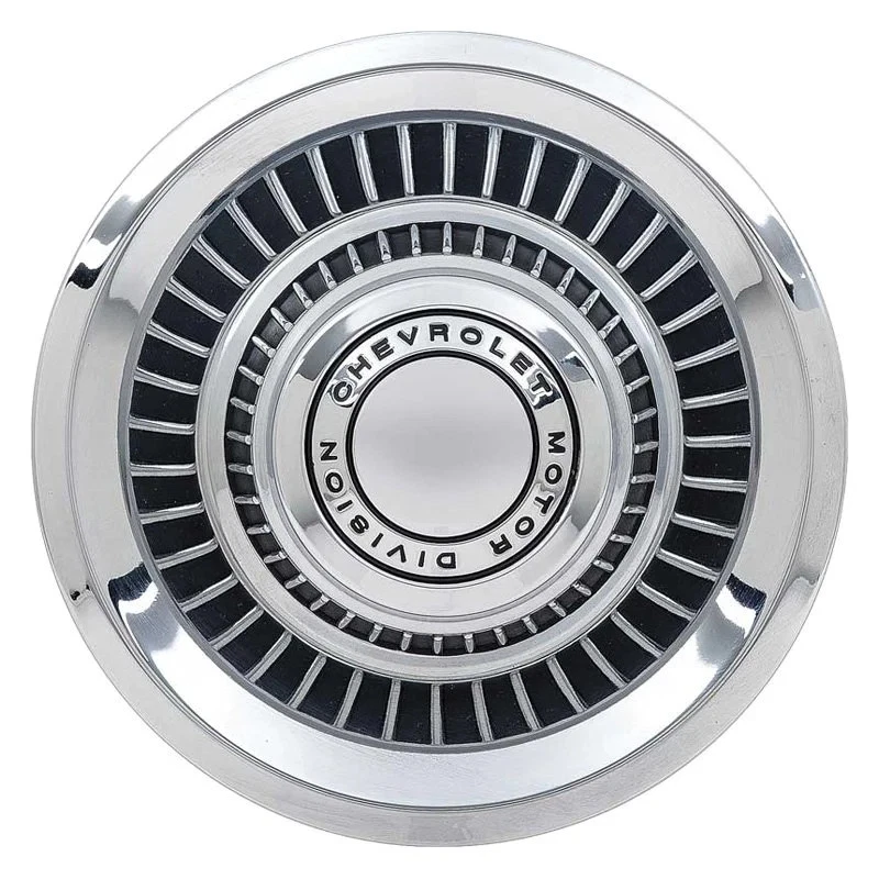 For Chevy Camaro 67-81 OER Tall Chrome Wheel Center Cap w "Chevy Motor Division" - Imagem 3 de 3