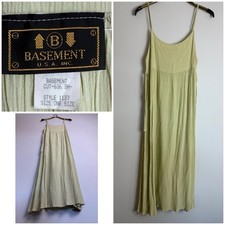 Vintage Basement USA Dress Short Sleeve Ghetti Strap! OSFA One Size