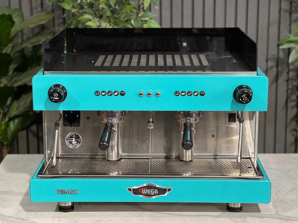 WEGA PEGASO 2 GROUP ESPRESSO COFFEE MACHINE AQUA COMMERCIAL CAFE 
