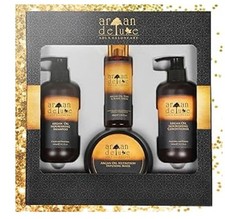 Argan Deluxe Shampoo  Conditioner, Infusing Mask, Hair Oil set Of 4 