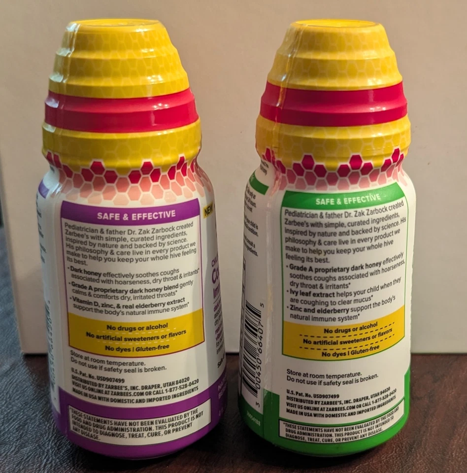 2 X Zarbee's Kids All-in-One Daytime Cough for Children ages 2-6 with Dark Honey - Image 3 of 4