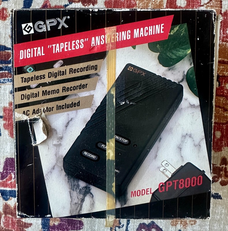 GPX Tapeless Digital Answering Machine GPT 8000 Records Messages NEW! NO RESERVE