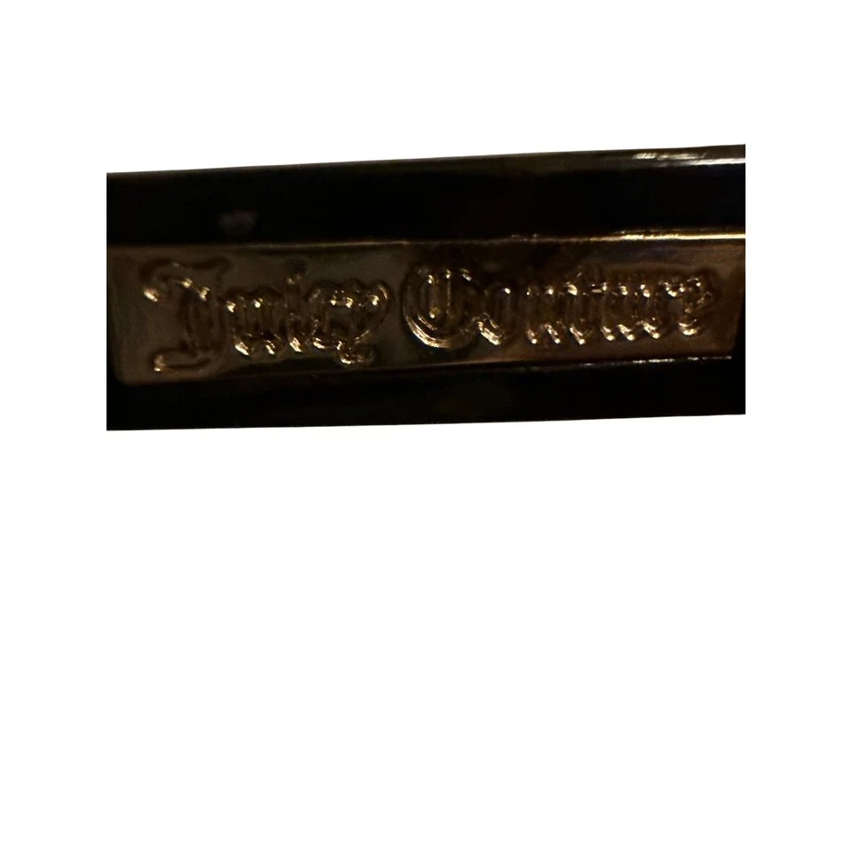 Juicy Couture Oversized Butterfly Sunglasses Black Lime Green Gradient Lenses - Image 4 of 4