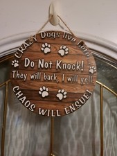 Funny Dog Door Sign