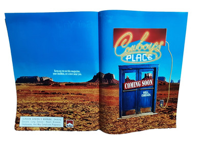 2000 Marlboro Cowboys Place Two Page Vintage Print Ad Coming Soon