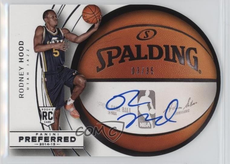 2014 Panini Preferred Roundball Die-Cut 3/35 Rodney Hood #31 Rookie Auto RC 10ow