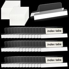 2 Inch Insertable Self-Adhesive Tabs with Printable Inserts with File Folder Lab