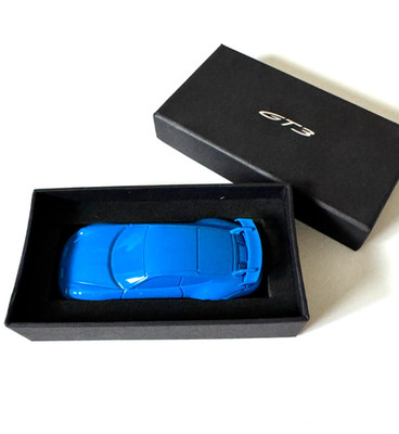 Porsche 911 GT3 Shark Blue Limited Edition Aluminum Paperweight 992 Model 1:43
