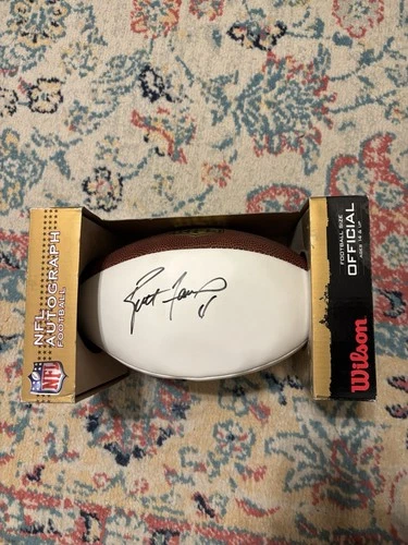 Brett Favre Autographed Football Wilson “The Duke” Green Bay Packers Unopened
