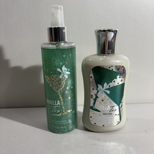 RARE Bath Body Works VANILLA TINI Duo - Shimmer Mist Lotion Set Discontinued