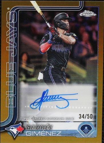 2025 Topps Chrome Andres Chaparro Orange Geometric Refractor /25 
