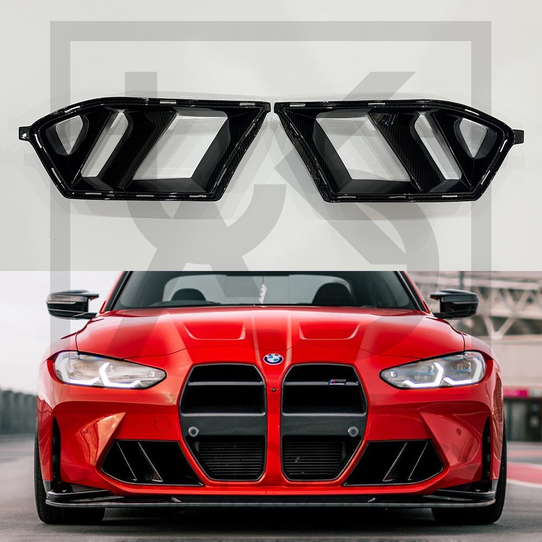 BMW M3/M4 Dual Slat Pre-Preg Carbon Fibre Air Inlet Frames Ducts G80/G81/G82/G83