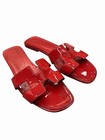 Hermès Oran Sandal Coral Patent Leather, Size 41 — photo 1