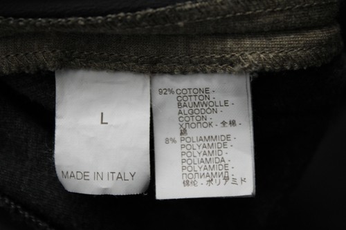 BRUNELLO CUCINELLI Olive Taupe Cotton Jersey Monili Chain Jogger Pants L - Picture 7 of 7