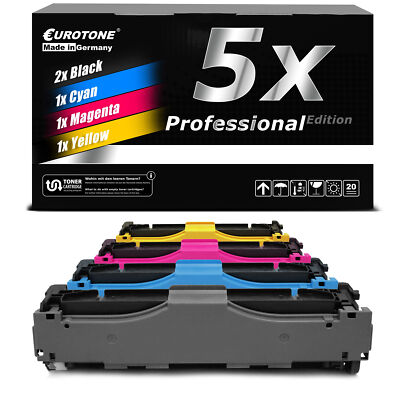 5x Eurotone PRO Patrone für HP LaserJet Enterprise 700 Color MFP M-775-z M-775-z