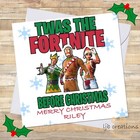 Personalised FORTNITE Christas Card Son Grandson Nephew Friend Cousin Xmas 🎄