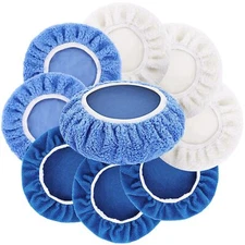 9pcs Polishing Bonnet Pads9 To 10 Inch Polisher Bonnet Buffer Bonnets Waxers Bon