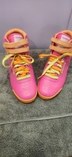 Reebok Kids Freestyle Hi Classic Pink Orange Yellow Girl's Sneakers M46777 Sz 1